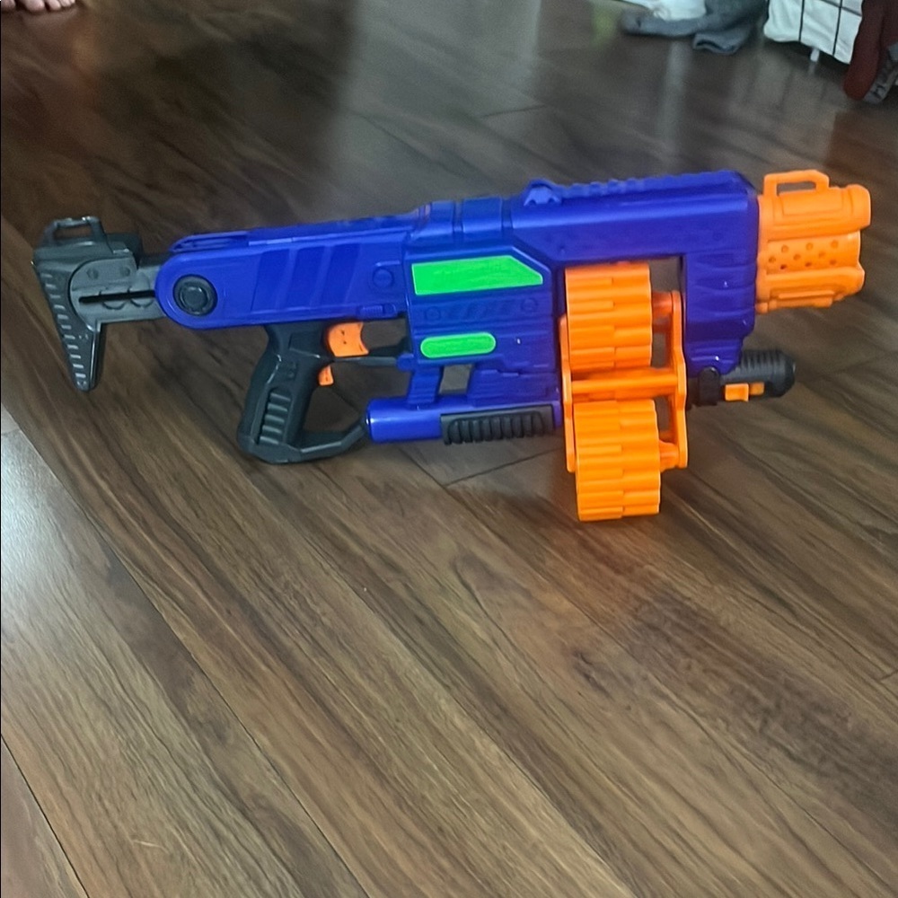 Vibrant Action Blaster Toy - Blue and Orange